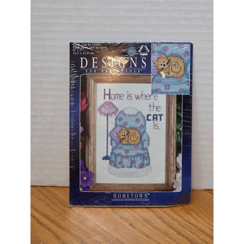 Design Works Cats Counted Cross Stitch Picture Kit Home Is Where The Cat Is 5101